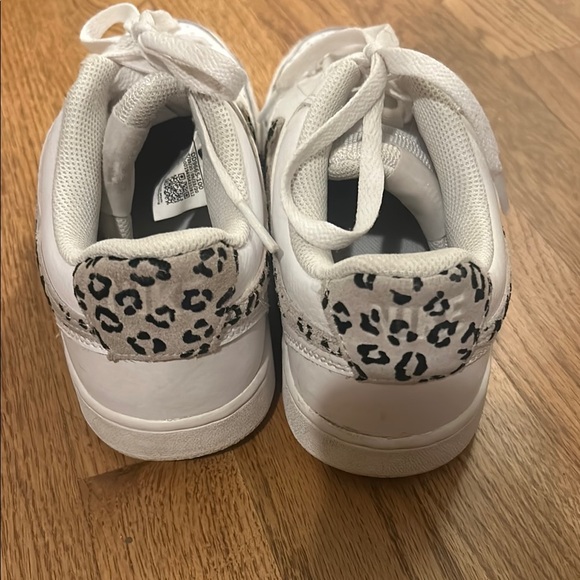 Nike Court Vision Low Leopard Swoosh White Women's - Picture 6 of 7